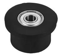 HOMOBABE Fitness Equipment Roller Part, Black Engineering Plastic and Nylon Exercise Wheel, Quiet Lightweight Portable Core Strength Training Accessory for Home Fitness Routines