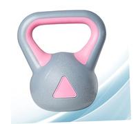 HOMOBABE Fixed Kettlebell for Women Home Workout Equipment Rubberized Non Slip Grip Fitness Training Weight for Arm Muscle Strength Sculpting Gray Pink