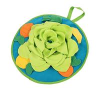 HOMOBABE Foraging Mat Interactive Hamster Snuffle Pad for Small Pets Feeding Cushion Stimulates Foraging Instincts Indoor Bunny Toy Floral Design