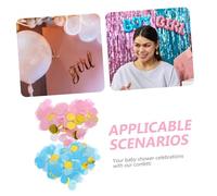 HOMOBABE Gender Reveal Confetti Scatter for Shower Pink and Blue Round Table Decoration Bright Colors Easy Cleanup Versatile for Gender Reveal Celebrations