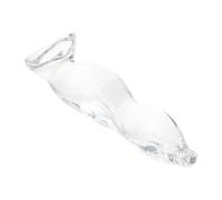 HOMOBABE Glass Calligraphy Brush Holder for Desk with Fine Workmanship and Sturdy Glass Material, Creative Chinese Style Pen Rest for Schools and Birthday
