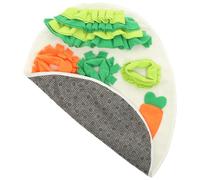 HOMOBABE Hamster and Guinea Pig Sniffing Mat with Non-slip Bottom, Adorable Shaped Cloth Training Pad, Hand Washable Play Mat for Small Pets