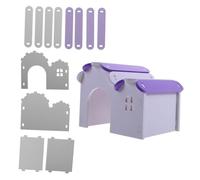 HOMOBABE Hamster House Decorative Nest Moss Bed Pvc Pet Villa Safe Fun Exercise Place