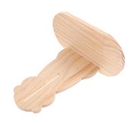 HOMOBABE Hamster Run Wheel Silent Mute Rotating Exercise Toy with Wooden Support Bracket Large Size for Small Pets and Hamsters