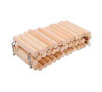 HOMOBABE Hamster Toys Long Climbing Ladder Pet Hideout Ladder for Rats Mice Gerbils Natural Decor