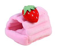 HOMOBABE Hamster Warm Nest Bed Cozy Cartoon for Pets Like Rats Guinea Pigs Comfortable House for Furry Friends