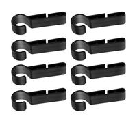 HOMOBABE Hard Hat Light Clips Lightweight Plastic Non-slip Headlamp Clips 8pcs for Helmet Headlamp to Firmly Secure Headlights on Hard Hats, for Construction Site at Night