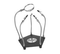 HOMOBABE Helping Hands Soldering Tool with Adjustable Arms, Multi-Function Soldering Station Clamp for PCB Repair, Welding Accessories Kit with Stable Base for Electronics Projects