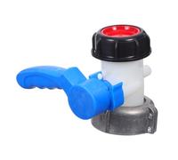 HOMOBABE IBC Tote Valve Adapter with Integrated Design and Optimized Butterfly Valve Structure Plastic and Aluminum Alloy Ball for Chemical Storage Applications and Material Transfer