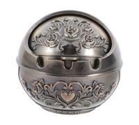 HOMOBABE Indoor Outdoor Ashtray Holder Metal Ashtray Lid Creative Design for Living Room Ash Trays for Patio