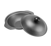 HOMOBABE Iron Casserole for Rice with Bakelite Handle Braised Chicken Rice Pot Suitable for Home and Hotels Sturdy Cast Iron Claypot for Cooking Stews