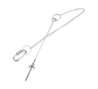HOMOBABE Iron Hanging Feeder Chain for Hens Vegetable Fruit Skewer Holder for Chickens Durable Design for Enrichment Coop for Fresh Food Feeding