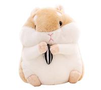 HOMOBABE Kawaii Stuffed Hamster Cute Plush Animal Doll Hamster Birthday Adults Soft Plush for Cuddling and Home Decor
