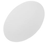 HOMOBABE Lampshade Light White Globe Glass Oval Shade Frosted Flat Lamp 150mm for Mounting Hardware, Softly Diffuses and Pendant Ceiling Living Rooms Indoor Environments