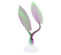 HOMOBABE Leaf Shaped Betta Fish Tank Bed Decorative Resting Pad Suction Cup Aquarium Betta Fish Accessory Soft Silicone