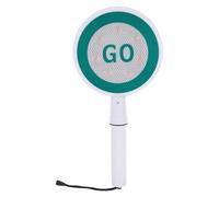 HOMOBABE LED Double-Sided Go/Stop Traffic Warning Paddle, Battery-Powered Handheld Safety Sign for Construction and Emergency Road Use (No Battery Included)