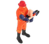HOMOBABE Lifelike Resin Fire Truck Figure with Vibrant Colours and Unique Details, for Miniature Collection and Photography Props, Present for Firefighter Fans