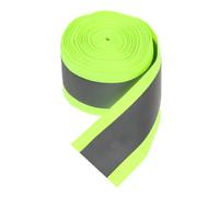 HOMOBABE Light Green Reflective Strip for Outdoor Safety, Polyester Fabric Reflective Tape Easy to Cut and Sew Feature, for Traffic Warning and Repairs Clothing Applications