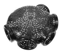 HOMOBABE Lightweight Foldable Fishing Mesh Portable Trap Cage 13.19X11.61X4.72In Reusable Net for Crab Crawfish Lobster Catching in Freshwater Saltwater