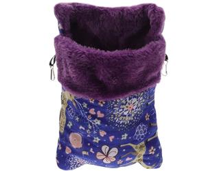 HOMOBABE Lovely Deer Pattern Pet Sleep Bag for Sugar Gliders and Small Dogs, Canvas Material Hanging Buckles and Clips, Easy to Clip on Cage, Secure Resting Spot for Winter Pet Cage Use