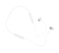 HOMOBABE Magnetic Wireless Earbuds Neckband Sports Headphones with Secure Fit Silicone Ear Hooks Lightweight Sweatproof for Running Gym Cycling Battery Life White
