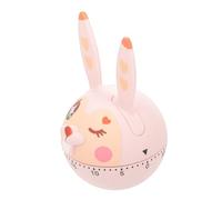 HOMOBABE Mechanical Kitchen Timer Cartoon Bunny Design Manual Wind-up Countdown Tool for Cooking Classroom and Study Management Easy Operation for All Ages