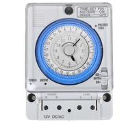 HOMOBABE Mechanical Timer Clock Switch, 24 Hour 12Vac/Dc Portable Control, Suitable for Home Kitchen and Pancake Cooking