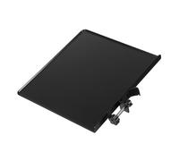 HOMOBABE Metal Sound Card Tray Microphone Stand Accessory with Raised Edges Anti-slip Mic Stand Tray for Live Broadcast Stage Classroom Recording Office Use