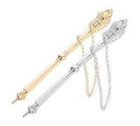 HOMOBABE Metal Torah Pointer Sturdy and Resistant to Deformation with Chain 2pcs Bible Reading Tool Zinc Alloy Unique Design for Jewish Bible Reading and Ceremonies, Elegant Present