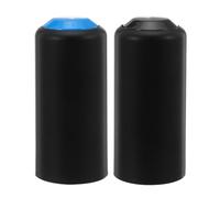HOMOBABE Mic Handle Caps Mic Handle Sleeves Compatible with Pgx2 Slx2 Pg58 Beta58 2pcs Microphone Battery Covers Wireless Microphone Accessories in Black and Navy for Stage