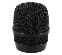 HOMOBABE Microphone Metal Mesh Replacement Grill Head 780 Mesh Count, Black Metal Cover Compatible Wireless Mic Accessories for Ktv and Studio