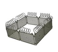 HOMOBABE Military Fence for DIY Building Blocks Miniature Prison War Scene Decor Plastic Green Army Fence Accessories for Model Layouts and Garden Decorations