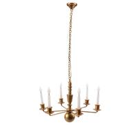 HOMOBABE Miniature Chandelier Hanging Lamp for Mini Landscape Decoration Stylish Ceiling Light Ornament for Dollhouses and Miniature Rooms Safe Material Creates Warm Ambiance