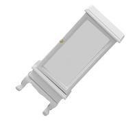 HOMOBABE Miniature Display Cabinet for Dollhouse Elegant White Finish Furniture Model for Living Room Bedroom Study Versatile Mini Dollhouse Accessories for Small Spaces