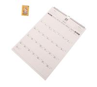 HOMOBABE Monthly Wall Planner Calendar A3 Size with Habit Tracking and Ample Writing Space, Minimalist Paper and Iron Design for Office and Classroom Use, Space-saving Reminder Calendar