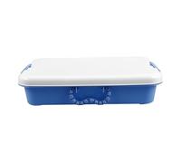 HOMOBABE Multi Purpose Portable Sand Tray Organizer with Lid Sturdy Plastic Storage Box for Sandbox Play for Classroom and Outdoor Use
