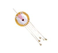 HOMOBABE Multifunctional Wall-mounted Hairpins Storage Strap with Lion Shape Felt Design for Bedroom Decor and Home Organisation, Adorable Cartoon Style Hair Accessories Holder