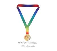 HOMOBABE Music Themed Zinc Alloy Medals with Neck Ribbon for Piano Singing Violin Competitions Yellow Award Medals for Childrens Dance Contests and School Music Events