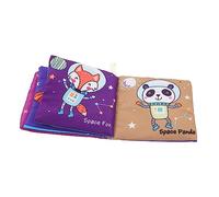 HOMOBABE Newborn Cloth Book Baby Educational Tool Soft Tear-Resistant Cognitive Learning Infant Cloth Book for Early Development and Sensory Stimulation