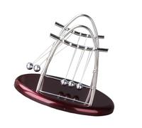 HOMOBABE Newton's Cradle Large Five Balls Kinetic Motion Physics Experiment Tool for Home Office Decoration Enhances Imagination Hands Skills