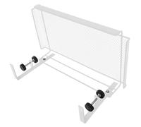 HOMOBABE Office Under Shelf Hanging Wire Storage Basket Organizer Adjustable Under Desk Storage for Office Study and Home Durable Wire Design for Pens Notebooks and More