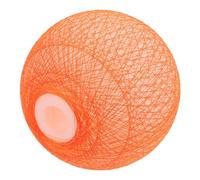 HOMOBABE Orange Globe Lamp Shade Replacement Plastic Round Ball Lamp Shade Cover with G9 Thread Easy Installation and Maintenance, Decorative Stylish Indoor Lighting for Pendant Lights
