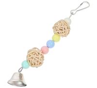 HOMOBABE Parrot Shredding Bird Hanging Encourages Instinct Behaviors Sustainable Natural Wood Birdcage Decor Suitable for Pet Birds Daily Use