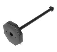 HOMOBABE People Control Stanchion Crowd Security Barrier Pe Material Black Easy to Carry without Burrs Suitable for Driveway Warning Signs and Street Supports