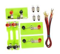 HOMOBABE Physics Experiment Kit for Boys and Girls Simple Circuit Experiment Box Plastic Battery Holder Educational Electricity Teaching Aid for Science Learning