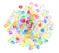 HOMOBABE Plastic Decorative Ice Cubes Prop with High Simulation Effect, Assorted Color Fake Ice Cube Decoration for Vase Fillers, Lightweight Irregular Shape Suitable for Table Random Color