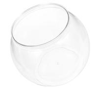 HOMOBABE Plastic Fish Bowl Small Aquarium Fish Tank for Desktop Use, Not Easy to Break and Practical, for Home and Office Decoration