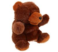 HOMOBABE Plush Bear Hand Puppet Cartoon Design Interactive Animal for Smooth Soft Material Role-play Storytelling Tool Enhancing Imagination and Communication Brown Bear