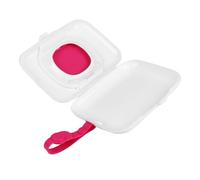 HOMOBABE Portable Baby Wet Tissue Case Plastic Wipes Holder with Silicone Belt Convenient for Carrying Outdoor Use Fits Wet Wipes Can Be Put in Bag