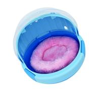 HOMOBABE Portable Blue Parrot Cage Hand-held Bird Carrier with Breathable Plastic Material and Soft Pad, for Young Birds, for Camping and Sightseeing Random Color